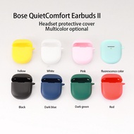 Silicone Protective Cover Case For Bose QuietComfort Earbuds II Skin Shell Charging Box Cover Bags Bluetooth Earphone Accessory