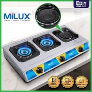 Triple Gas Cooker Milux MSS-1233 MSS-1033 Butterfly BGC-3011L Homelux HTS-3060 Cooking Dapur Gas 3 T