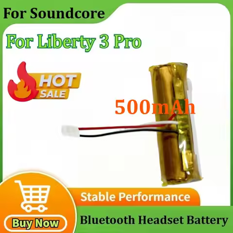 New 500mAh Headphone Case Battery for Soundcore for Liberty 3 Pro High Quality Bluetooth Headset Bat