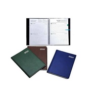 สมุดจดไดอารี่ ปี 2024 ขนาด A5 หน้าละ 2 วัน ซิลเวอร์พินส