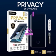 UV Anti Static - Vivo X100 Vivo X100 Pro Vivo X200 Vivo X200 Pro Tempered Glass Privacy Anti Spy Ant
