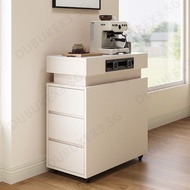 Light Luxury Simple Island Cabinet Household Rock Board Island Cabinet Movable Storage Edge Cabinet 
