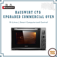 HAUSWIRT C75 75L Professional Commercial Multipurpose Electric Oven 2-Layers Dark Grey C75 Large Cap