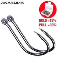 AKAKUMA Fishing Hooks High Carbon Steel Stainless Barbed Fishing Accessories Durable Head
