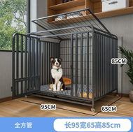 [Free ship] Dog cage medium and large indoor dog with toilet integrated household villa Labrador pet