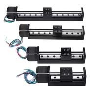 【Huilopker】 mini T-type sliding table linear stage 50-300mm stroke nema11 28mm stepper motor for XYZ