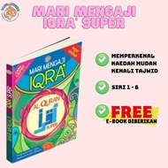 iqra - AL QURAN IQRO SUPER HEBAT - Iqra 1 6 set lengkap - buku - Al quran - muqadam - iqra digital -