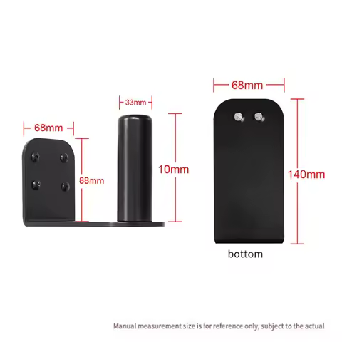 Multifunctional Wall Mount Bracket for Bose S1 Pro/S1 Pro+ Speaker Stand Black (Black)