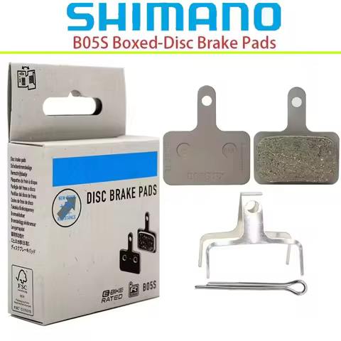 SHIMANO B05S 2-Piston Resin Disc Brake Pads, MTB Replacement Brake Pads Fit for MT200 M315 M355 M375