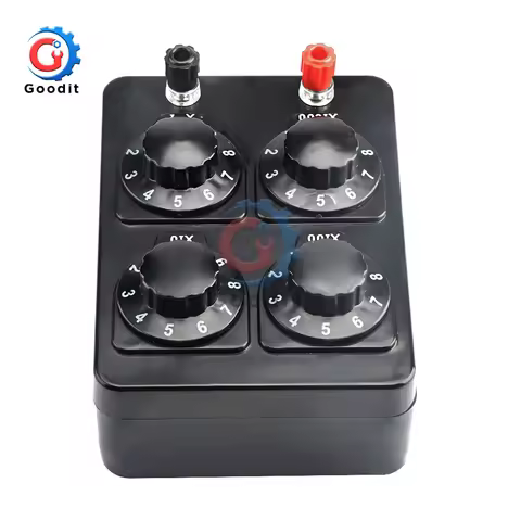 0-99999.9 Ohm Simple Resistance Box Precision Variable Decade Resistor Teaching Instrument 0-9999 Oh