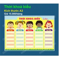 [Decorative items] Timetable