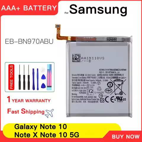 Genuine EB-BN970ABU Replacement 3500mAh Battery For Samsung Galaxy Note 10 Note X Note10 NoteX Note1