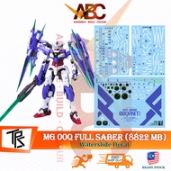 [TRS] Waterslide Decal - MG 1/100 00 Qan[T] Full Saber + Base (8822 MB) OOQ Model Kit 00Q Qant Water