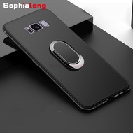 Samsung Galaxy S9 S8 S7 S6 Plus edge Cover Soft silicone phone cases with Metal Finger ring stand Case redmi samsung s9 plus Proetctive Caps