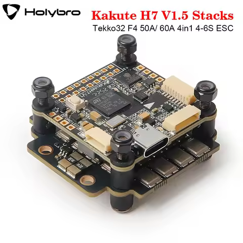 HolyBro Kakute H7 V1.5 Stacks H7 FC ICM-42688P OSD Onboard Bluetooth With Tekko32 F4 50A/ 60A 4in1 4
