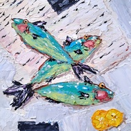 沙丁魚畫、傳統藝術、動物