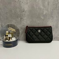 Chanel  一字零錢包 拉鍊有Chanel Logo