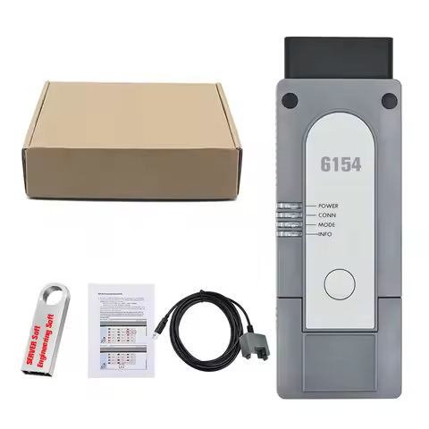 Original Driver 6154A V24.1 Support CAN FD DoIP Better than VNCI 6154A 5054A Cover All Group Car Til