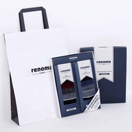 Renoma Men's Luxury Suit Antibacterial Socks 2 x 2p Gift Set + Shopping Bag 2p