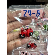 Z7-1 To 100 3d Motorcycle Decoration diy Props Van Pickup Truck Turtle Coffee Car Miniature
