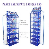 Hanging Shoe Rack, Hanging Bag Rack, Full Zipper Character Hanging Rack