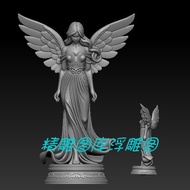 Beautiful Angel 3d Three-Dimensional Pattern Circle Engraving Pattern STL File Character Ornaments E