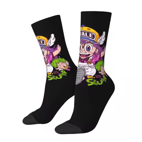 Winter Warm Casual Women Men Arale Dr Slump Socks Anime Non-slip Football Socks