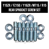 Y15ZR Y15 Y16ZR Y16 MT15 R15 FZ150 REAR SPROCKET SCREW SET BELAKANG SPROCKET SCREW SPROKET SCREW SET