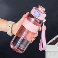 800ml/ 1200ml Sport Design Water Bottle With Straw Drinking Botol Air 800ml/1200ml Free Short Lanyar
