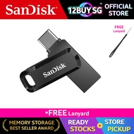 SanDisk Ultra Dual Drive Go USB 3.2 Type C A 2-in-1 400mb/s Flash Drive 256GB 512GB DC3 12BUY.SG OS