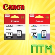 [ORIGINAL] CANON PG47 / PG 47/ PG-47 BLACK / CL57 / CL-57 / CL 57 COLOR / CL57S CL-57S INK CARTRIDGE