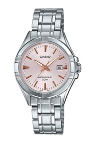 Casio Standard นาฬิกาข้อมือผู้หญิง สายสแตนเลส รุ่น LTP-1308D,LTP-1308D-4A,LTP-1308D-4AV - สีเงิน