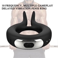 Cock Ring Delay Ejaculation Penis Ring Vibrator Couple Male Toy Adult Products