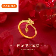 916 original gold dragon tail ring for women and men gift