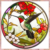 1 Piece Stained Glass Bird Stained Glass Window Hangings Birthday Lover Gift Box Acrylic with Memori