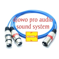 XLR to XLR cable jack 1 XLR male to 2 XLR female copper kitani cable high qualityOriginal