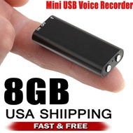 Mini Spy Audio Recorder Voice Listening Device 96 Hours 8GB Bug Recording