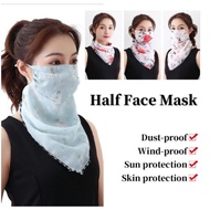 Mask, scarf, silk, sun protection