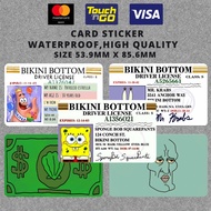 Spongebob ID Card Skin Card Sticker - ATM/Debit/TnG Card Skin Sticker