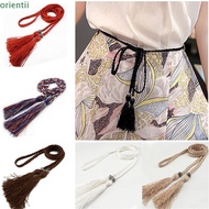 ORIENMY Decorated Waist Tie Chain Self-Tie Bowknot