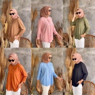 KEMEJA SHIRT PREMIUM CRINGKLE AIRFLOWWanita CRINGKLE TOP BLOUSE/