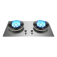 Gas Stove 2 Burner Cooktop High-Performance Built-In/Countertop Auto Ignition Thermocouple Protectio