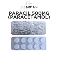Paracil Paracetamol 500mg Tablet 1 Keping (10's) - Ubat Demam Dewasa KK Klinik Kesihatan Hospital
