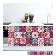 復古花磚壁貼 BH款 歐風自黏壁紙 瓷磚牆貼 磁磚貼紙 踢腳線 防水