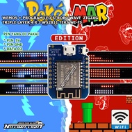 Chip Wemos Program Module LED Strobe Wave Car Glass Text Wifi Triple Layer 3x4 Lines Ws2811 Pokemar 