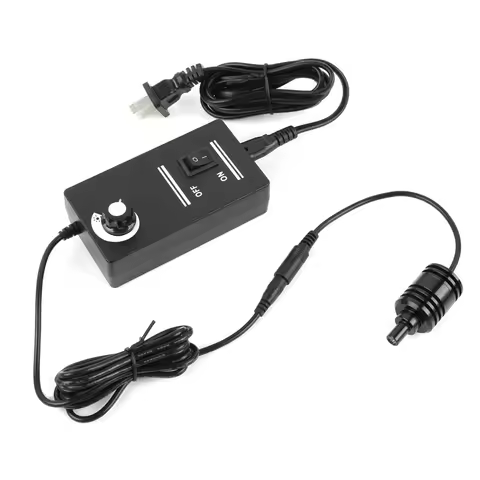 8mm 1.75W Coaxial Point LED Spot Light Lamp Adjustable Brightness Illuminator+100V-240V Adapter for