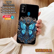 HP Casing Samsung Galaxy M31hp M21/ M30s/ M31/ Prime Fashion Case Butterfly Case Samsung Galaxy M31h