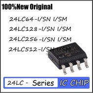 1-5PCS 24LC64-I/SN 24LC128 24LC256 24LC512-I/SN 24LC64-I/SM 24LC128 24LC256 24LC512-I/SM SOIC-8 chip