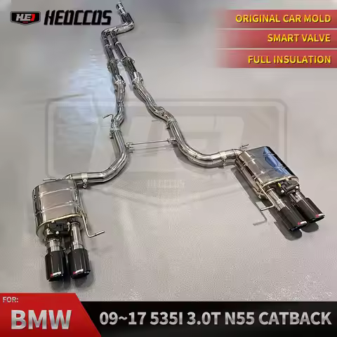 HEO sport exhaust catback system for BMW 5 SERIES F10 535i 525i 520i 528i 3.0T 2.0t n55 n20 performa