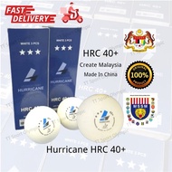 Hurricane HRC 40+ MSSM Best Quality Table Tennis Ball Malaysia 乒乓球运动 Bola Ping Pong Ball dhs donic n